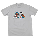 Baseline - Blockhead Tee (Grey Melange/Red & Blue)
